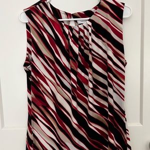 Calvin Klein Striped Women's Blouse L